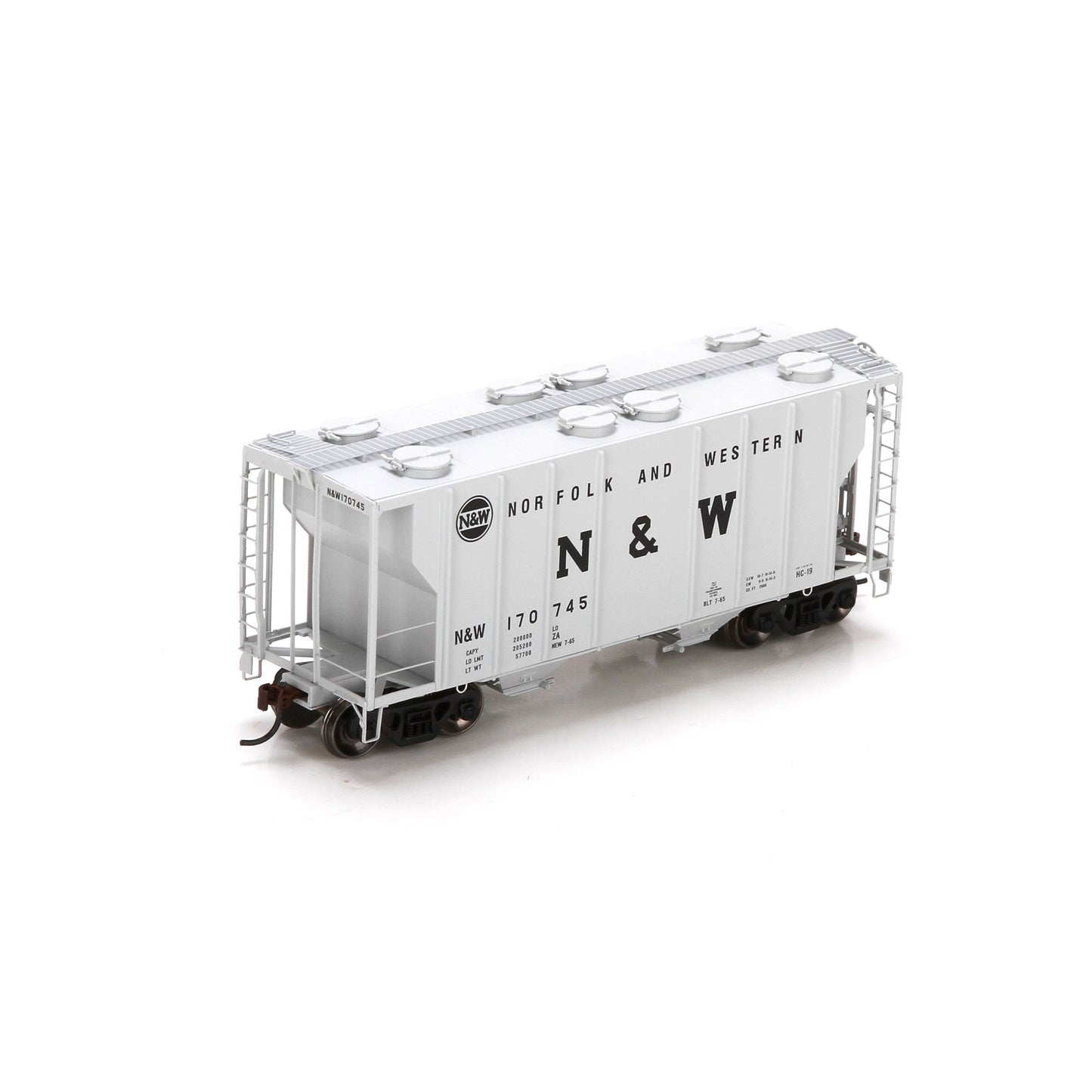 Athearn 97347 HO Norfolk and Western PS-2 2600 Covered Hopper #170745