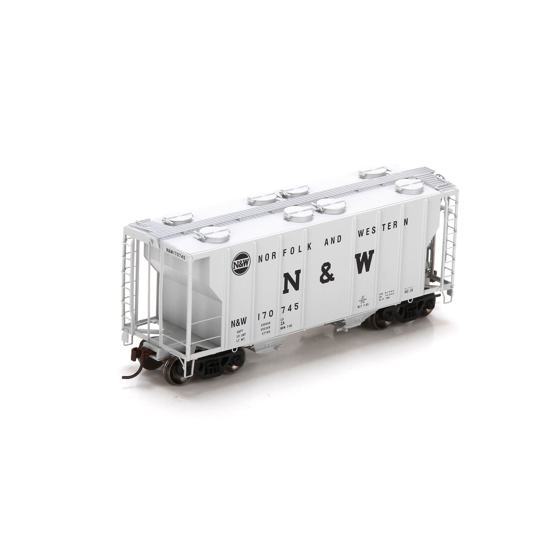 Athearn 97347 HO Norfolk and Western PS-2 2600 Covered Hopper #170745