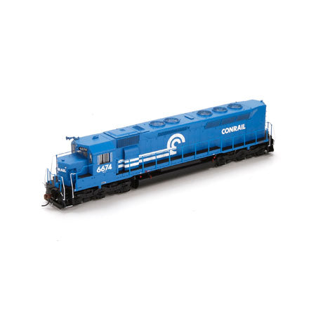 Athearn G63664 HO Conrail SDP45 Diesel Locomotive w/DCC & Sound #6674