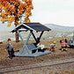 American Model Builders 137 HO Pacific Electric Passenger Shelter Laser Art Kit