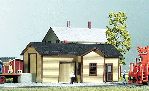 American Model Builders 618 Laser Art IC Type A Depot N Scale Kit 3x1.5x1.25