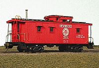 American Model Builders 854 Laser Art Seaboard Air Line Caboose HO Scale Kit