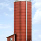 American Model Builders 190 HO Farm Silo with Shed Laser Art Building Kit