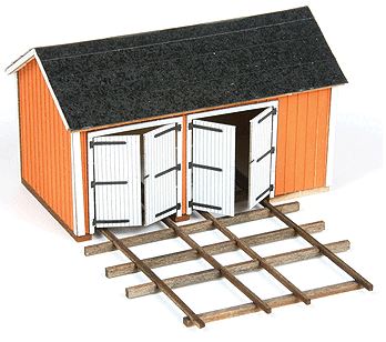 American Model Builders 191 HO Cullen Handcar Shed Laser Art Kit