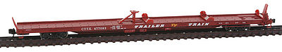Trainworx Inc 28545-18 N Trailer-Train CTTX Pullman-Standard 85' Flatcar #6
