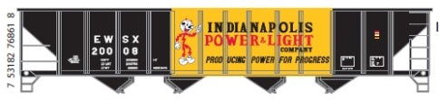 Trainworx Inc 2419-22 N IP&L 100-Ton 4-Bay (Quad) Hopper w/Coal Load #10