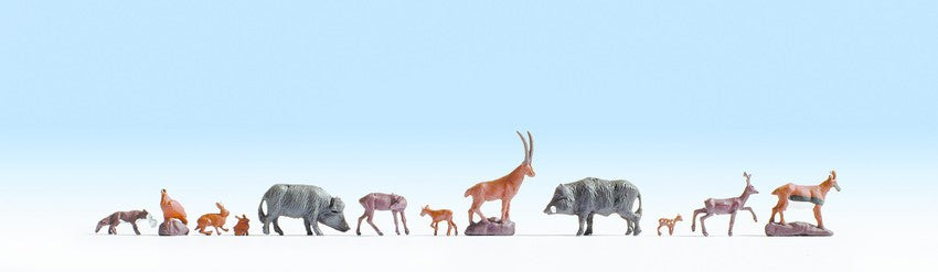 Noch 15745 HO Forest Animals Figures (Set of 12)