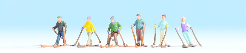 Noch 15828 HO Skiers #1 Figures (Set of 6)