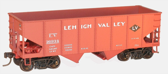 Accurail 2527.2 HO Lehigh Valley USRA 55-Ton 2-Bay Open Hopper Kit