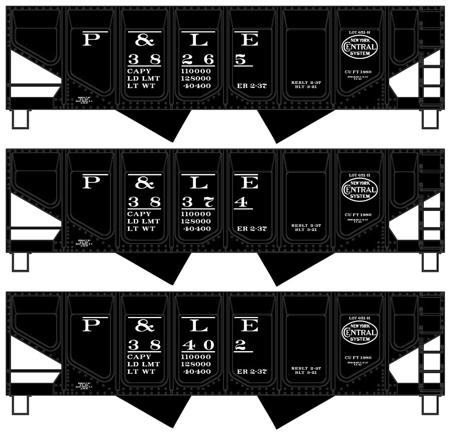 Accurail 28174 HO Pittsburgh and Lake Erie Play Station Twin Hopper