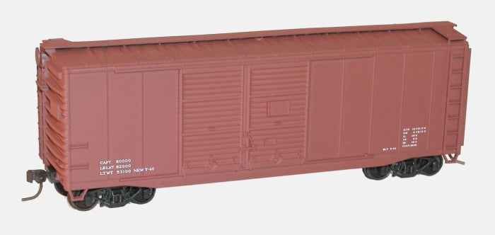 Accurail 3698 HO Data Only (Mineral Red) 40' AAR Double-Door Boxcar