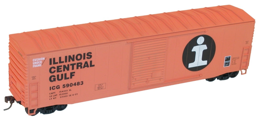 Accurail 5722 HO Illinois Central Gulf 50' Welded Steel Boxcar Kit