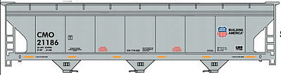 Accurail 80741 HO Scale Union Pacific/CMO ACF 3-Bay Covered Hopper # 21186 Kit