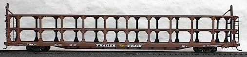 Accurail 9398 HO Data Only (Mineral Red) Tri-Level Open Auto Rack - TTX