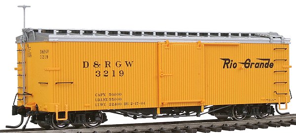 Blackstone Models 340119 HOn3 DRGW 3000 Series 30' Boxcar #3219