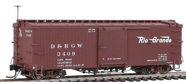 Blackstone Models 340121 HOn3 DRGW 3000 Series 30' Boxcar #3409
