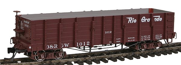 Blackstone Models 340408 HOn3 DRGW 1000 Series High Side Gondola #1012