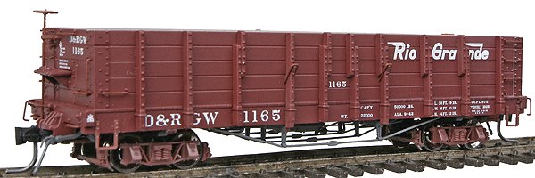 Blackstone Models 340411 HOn3 DRGW 1000 Series High Side Gondola #1165