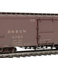 Blackstone Models 340130W HOn3 DRGW 3000 Series 30' Weathered Boxcar #3328