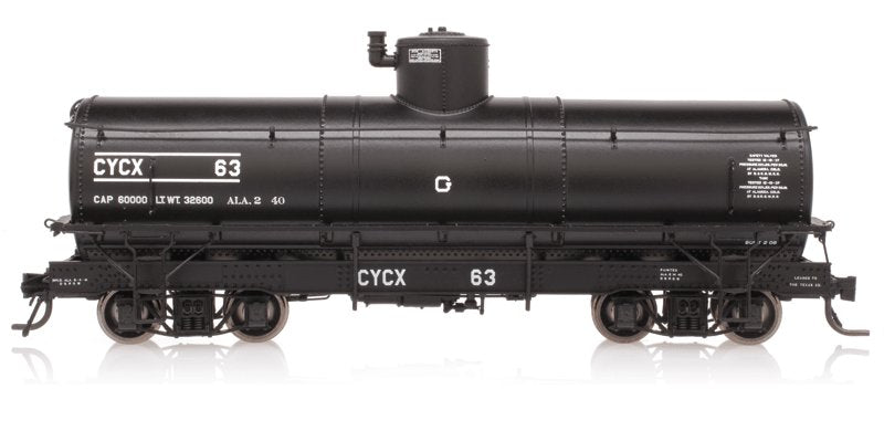 Blackstone Models 340610 HOn3 CYCX Narrow-Frame Tank Car #63