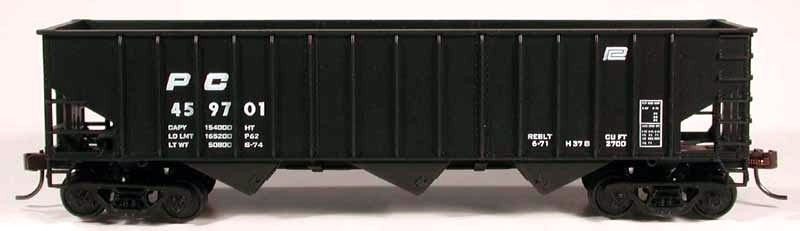 Bowser 56944 HO Penn Central 70 Ton 3-Bay 14-Panel Hopper Kit #459723