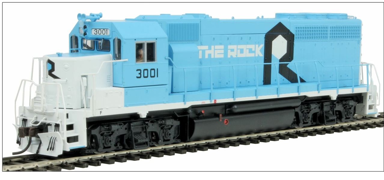 Atlas 10001717 HO Rock Island EMD GP40 Low Nose Diesel Engine #3001