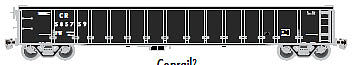 Atlas 20003250 HO Conrail Thrall 2743 Covered Gondola #585949