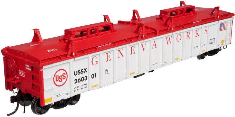 Atlas 20003257 HO Scale USSX Geneva Works Thrall Covered 2743 Gondola #260301