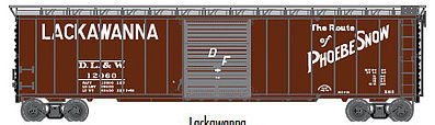 Atlas 20003381 HO Lackawanna 50' Postwar Single Door Box Car #12014