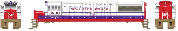 Bowser 23807 HO Southern Pacific GE U25B Standard DC Executive Line #6800