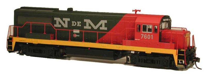 Bowser 23839 HO Nacionales de Mexico GE U25B Diesel Loco LokSound/DCC #7601