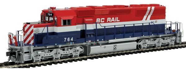 Bowser 24131 HO British Columbia GMD SD40-2 Diesel Loco #764 (red, white, blue)