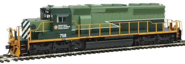 Bowser 24126 HO British Columbia Railway GMD SD40-2 Standard DC #758