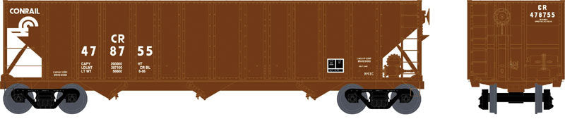 Bowser 41019 HO Conrail 100-Ton 3-Bay Hopper Executive Line #479121