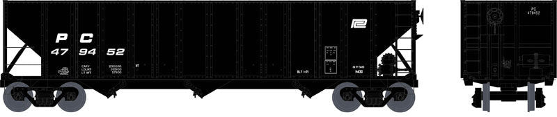 Bowser 41031 HO Penn Central 100-Ton 3-Bay Open Hopper Executive Line #474896