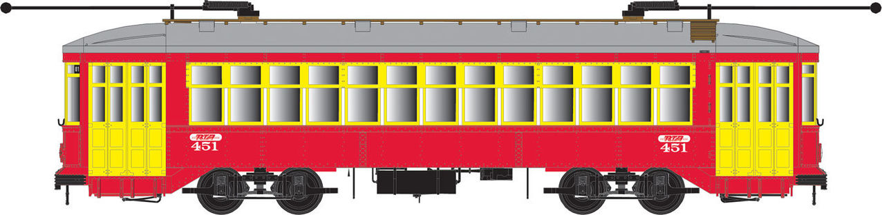 Bowser 12838 HO New Orleans RTA Perley Thomas 2-Truck Streetcar Sound & DCC #913