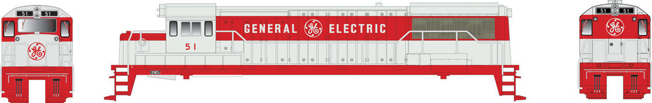 Bowser 23803 HO General Electric GE U25B Diesel Loco #51 - Standard DC