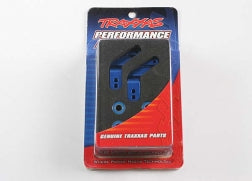 Traxxas 3652A Aluminum Stub Axle Carriers, Blue (4): Rustler, Stampede, Bandit