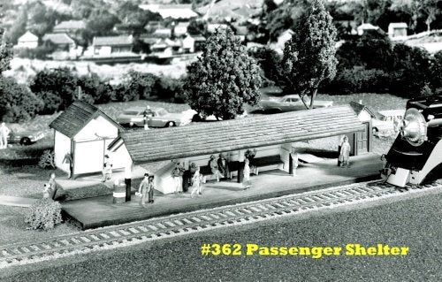 Campbell Scale Models 362 HO Scale Passenger Shelter Building Kit