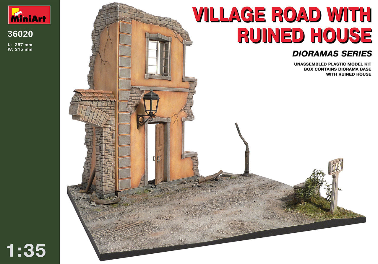 Miniart 36020 1:35 Village Road w/Ruined House
