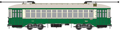 Bowser 12847 HO Philadelphia PTC Perley Thomas 2-Truck Streetcar Sound/DCC #4126
