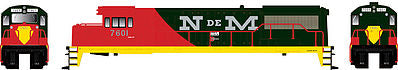 Bowser 23839 HO Nacionales de Mexico GE U25B Diesel Loco LokSound/DCC #7601