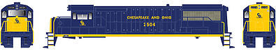 Bowser 23846 HO Chesapeake & Ohio GE U25B Standard DC Executive Line #2514