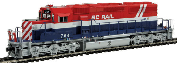 Bowser 24131 HO British Columbia GMD SD40-2 Diesel Loco #764 (red, white, blue)