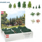 Busch 6333 Mixed, Pine, Deciduous & Blooming Bulk Pack Assorted (204)