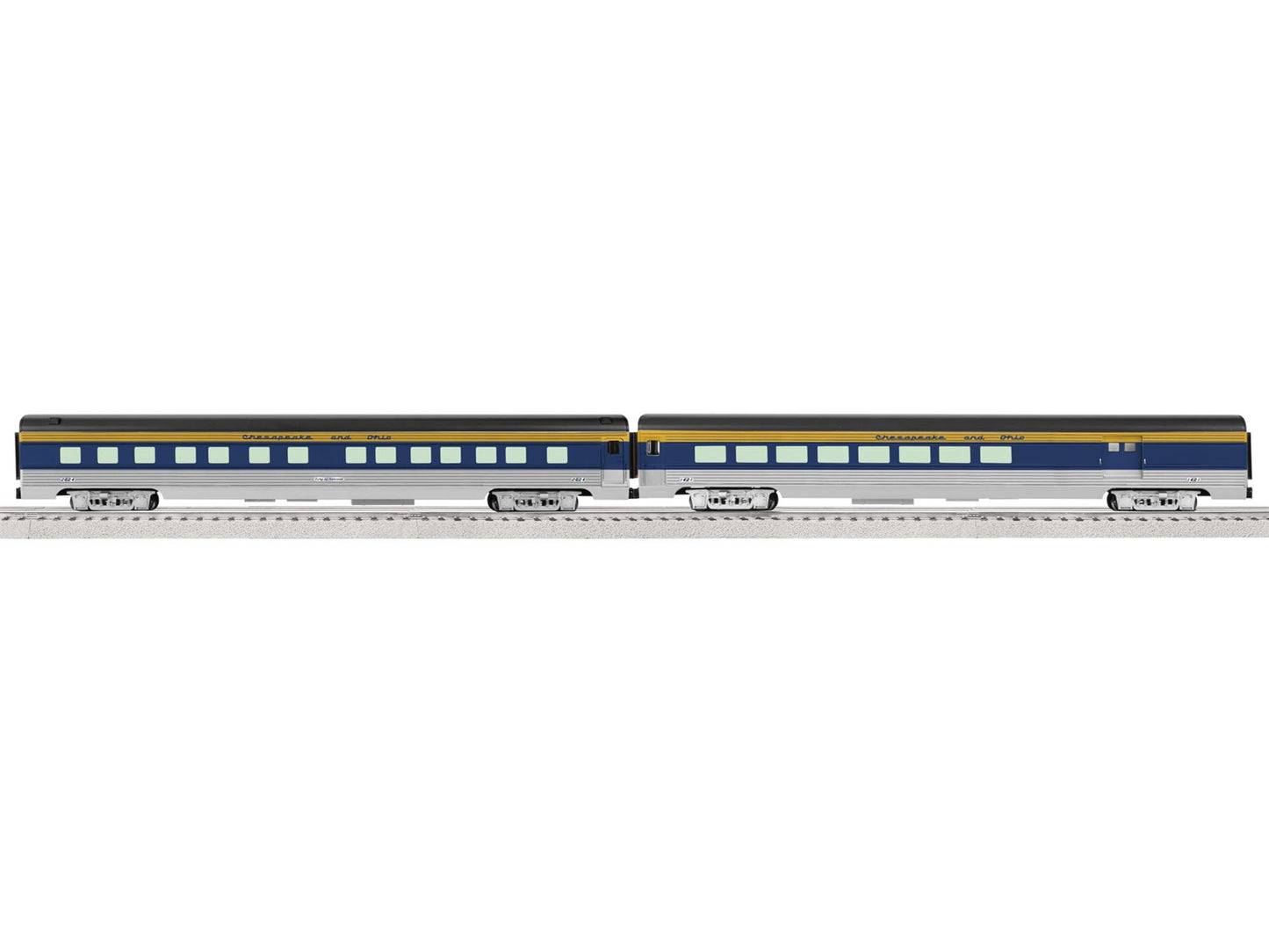 Lionel 6-82587 O Chesapeake & Ohio 21' Streamlined Passenger Car (2)