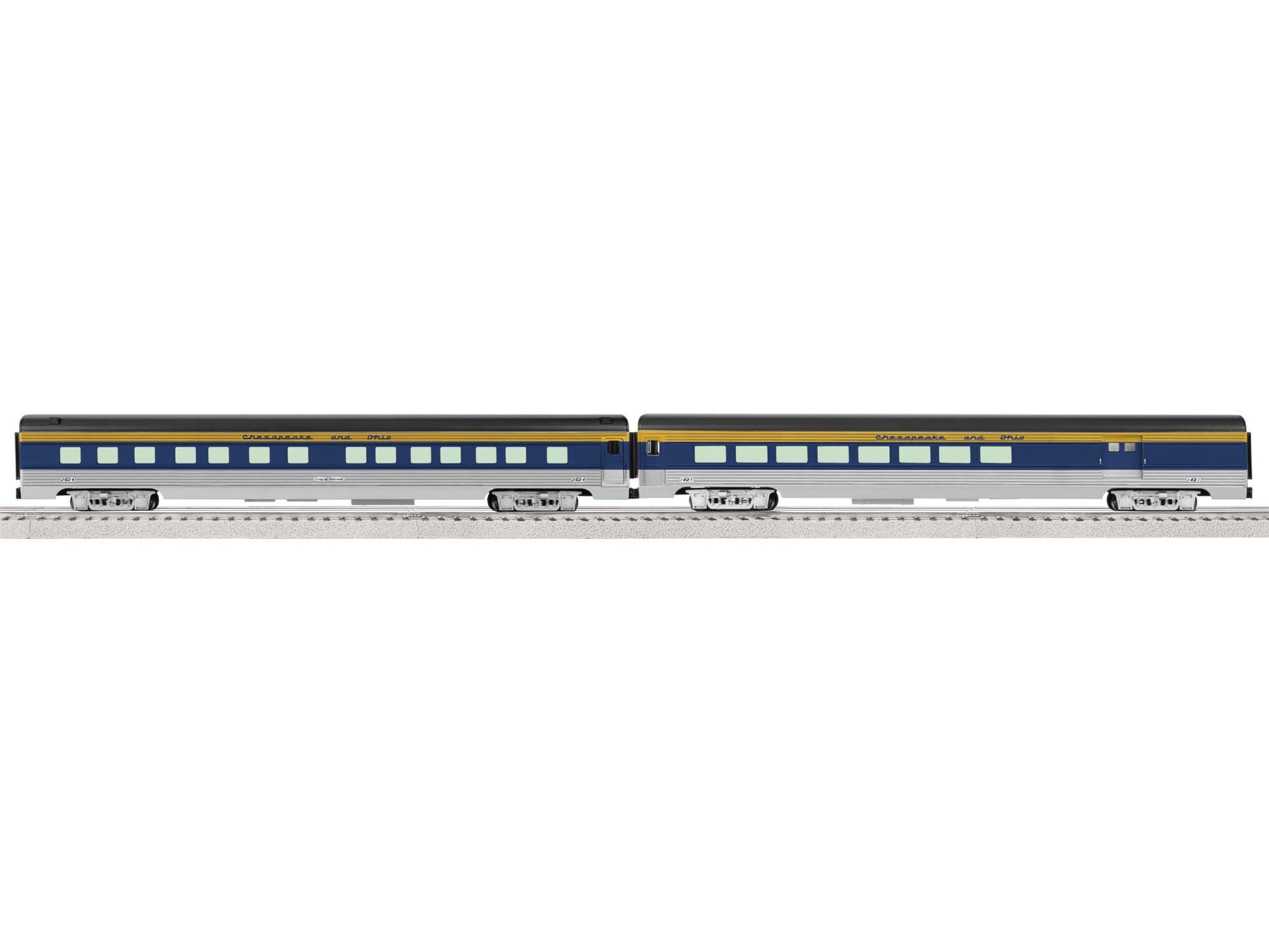 Lionel 6-82587 O Chesapeake & Ohio 21' Streamlined Passenger Car (2)