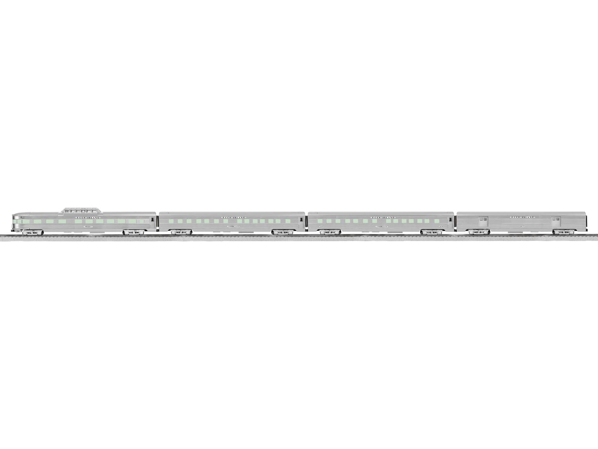 Lionel 6-82566 O Rock Island 21' Streamlined Passenger Car (Set of 4)