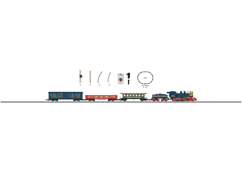 Marklin 81846 Z Gauge Christmas Steam Freight Train Set