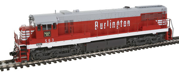 Rivarossi HR2615 HO CB&Q GE U28C Diesel Locomotive - Standard DC #563